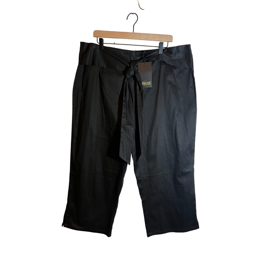 Collectif London Eugenia Capri Pants in Black, Women's Size 4XL US 18/UK 22, NWT - Picture 2 of 13